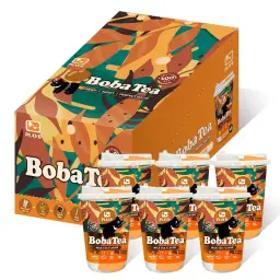 JENI PLAYB Bubble Tea Becher Klassischer Milchtee-Geschmack 6 Becher x 85 g